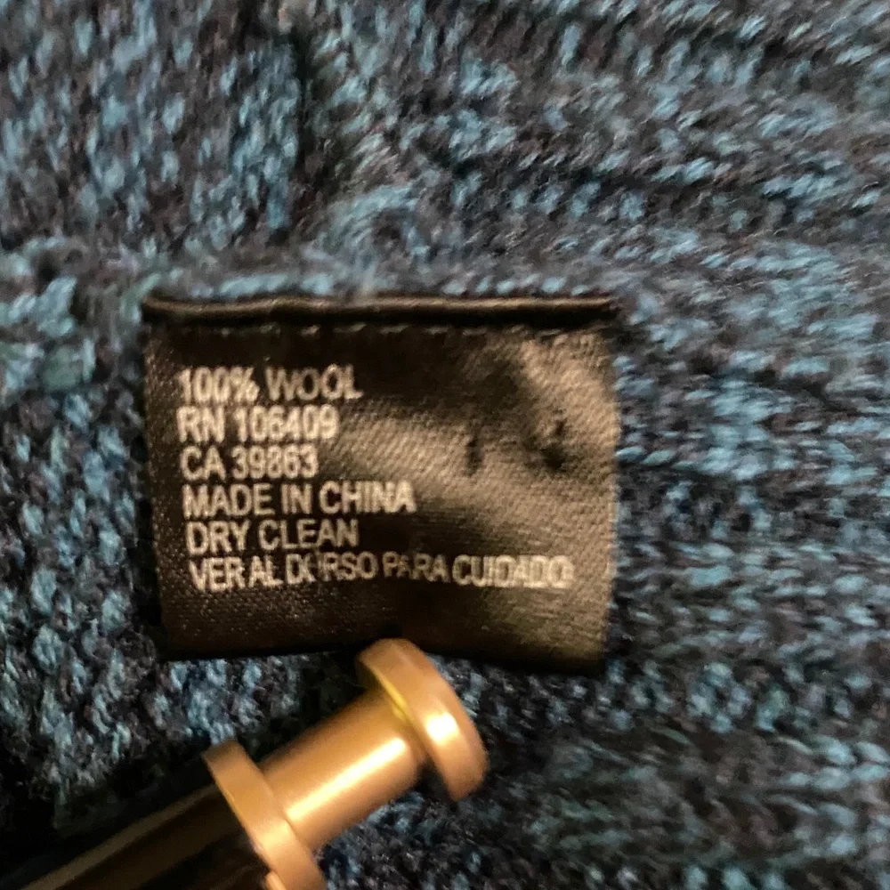 ANTONIO MELANI  Emerald Green and Black Shawl Collar Open front Wool Cardigan